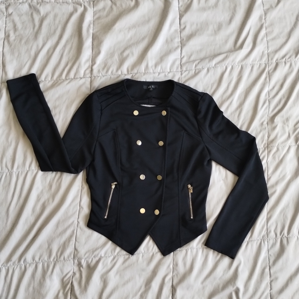 Sexy Military Jacket, Open Back, Stretchy for Women or Bottoms